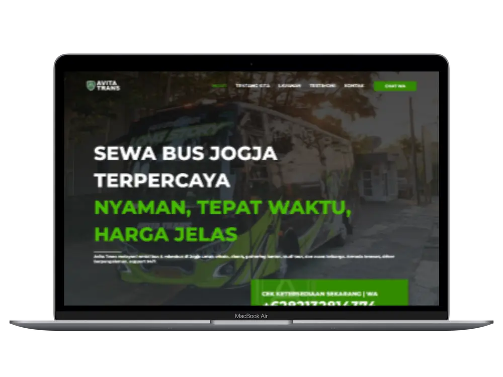 Website Travel Avita Trans